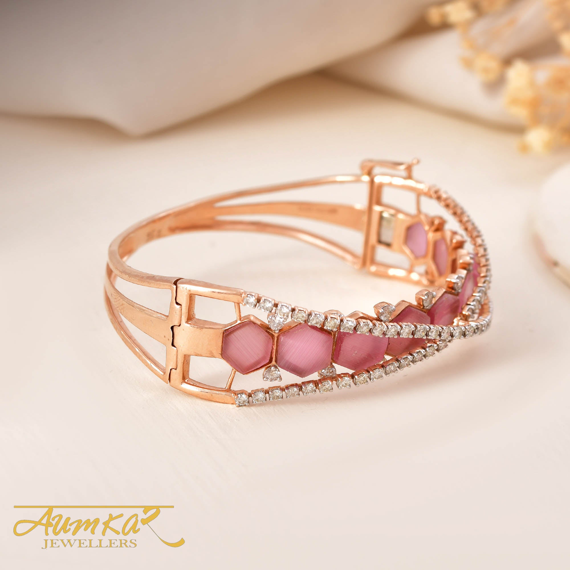 Timeless Pink: Monalisa Stone Bracelet For Party-Ready Elegance